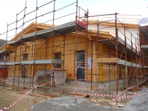 caselegno Le case di legno durante il cantiere