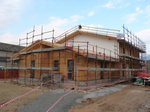 caselegno2 Le case di legno durante il cantiere