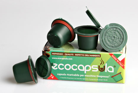 capsule_nespresso_ricaricabili Ecco le Eco-Capsule ricaricabili per il caffè, la prima azienda produttrice si presenta a Capannori