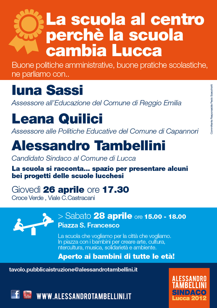 La Scuola al centro perchè la Scuola cambia Lucca