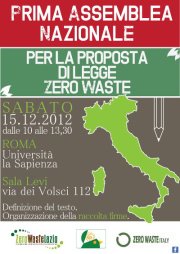 Assemblea nazionale per la "Legge Zero Waste"