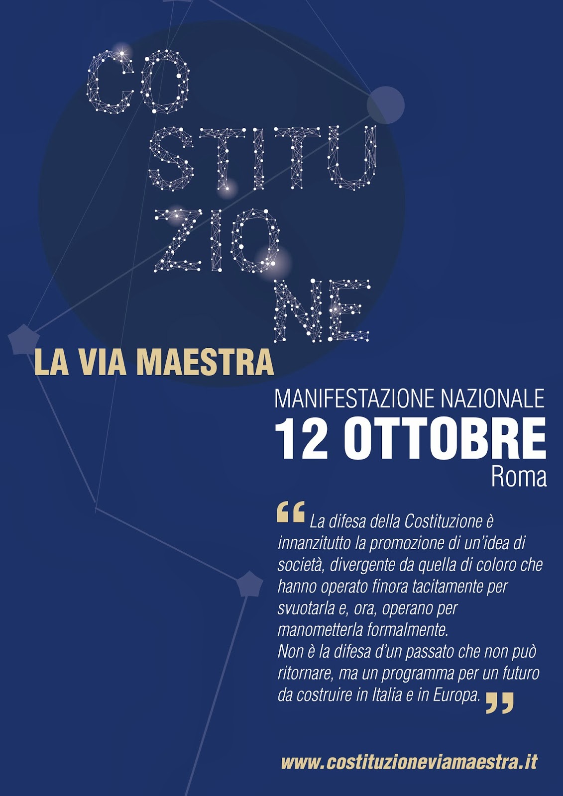 A Lucca l'8 Ottobre per la difesa della Costituzione