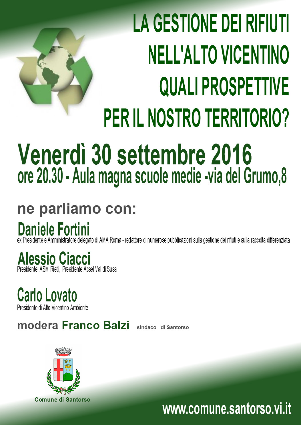 Rifiuti e sostenibilità un incontro a Vicenza