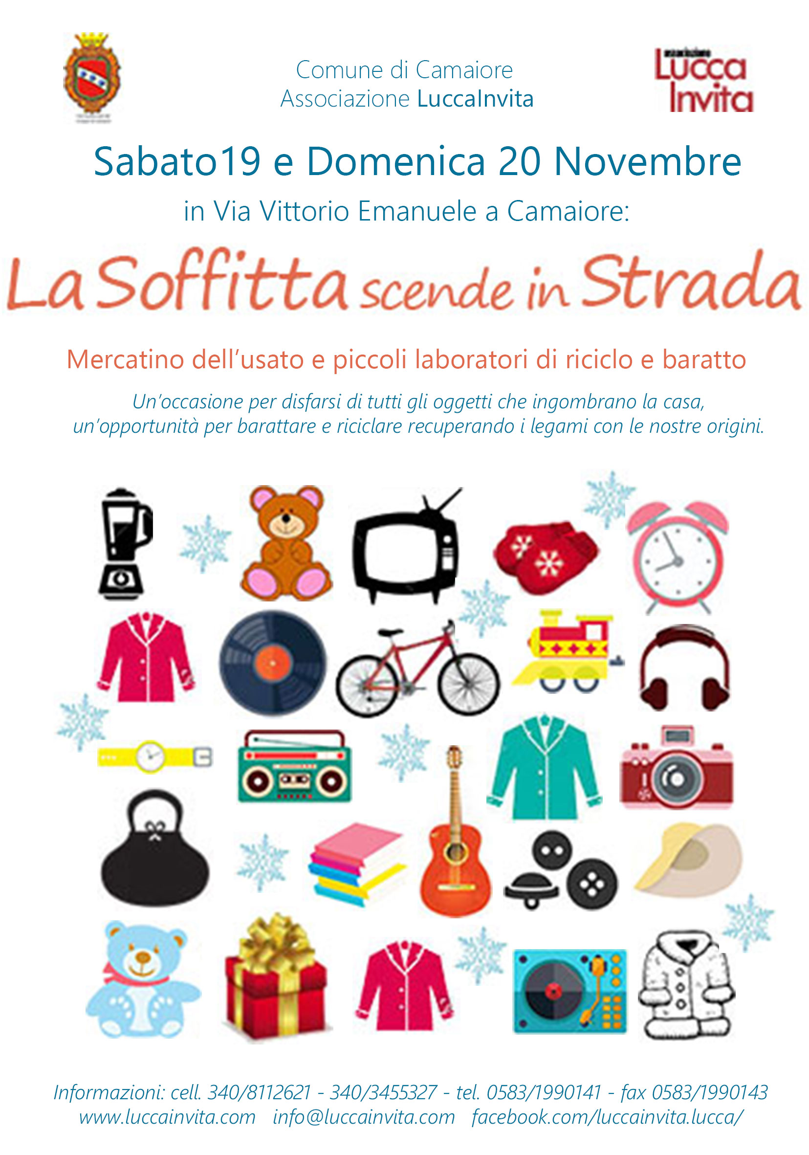 "La Soffitta scende in strada" sabato e domenica a Camaiore