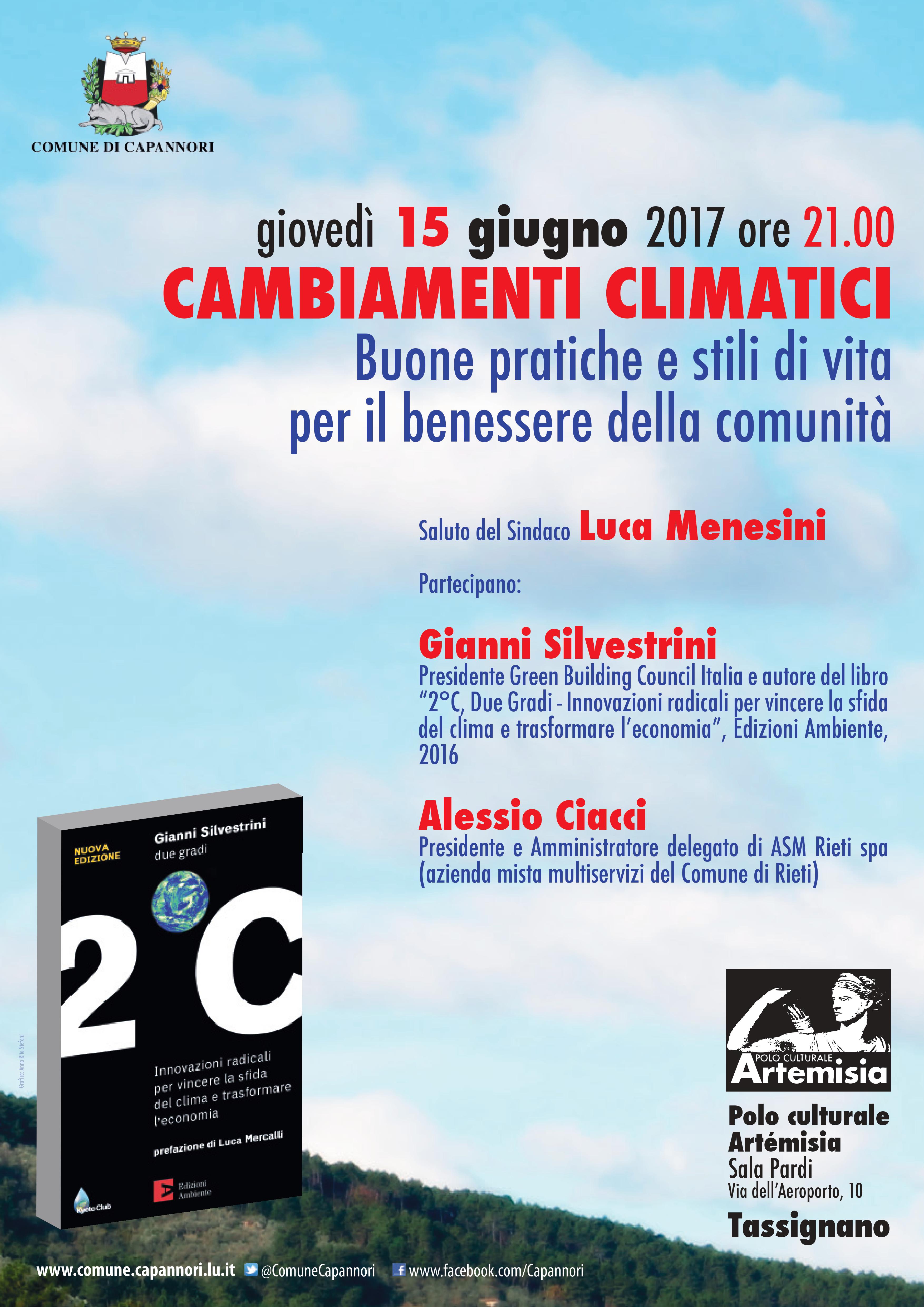 Cambiamenti climatici, a Capannori uno dei massimi esperti italiani