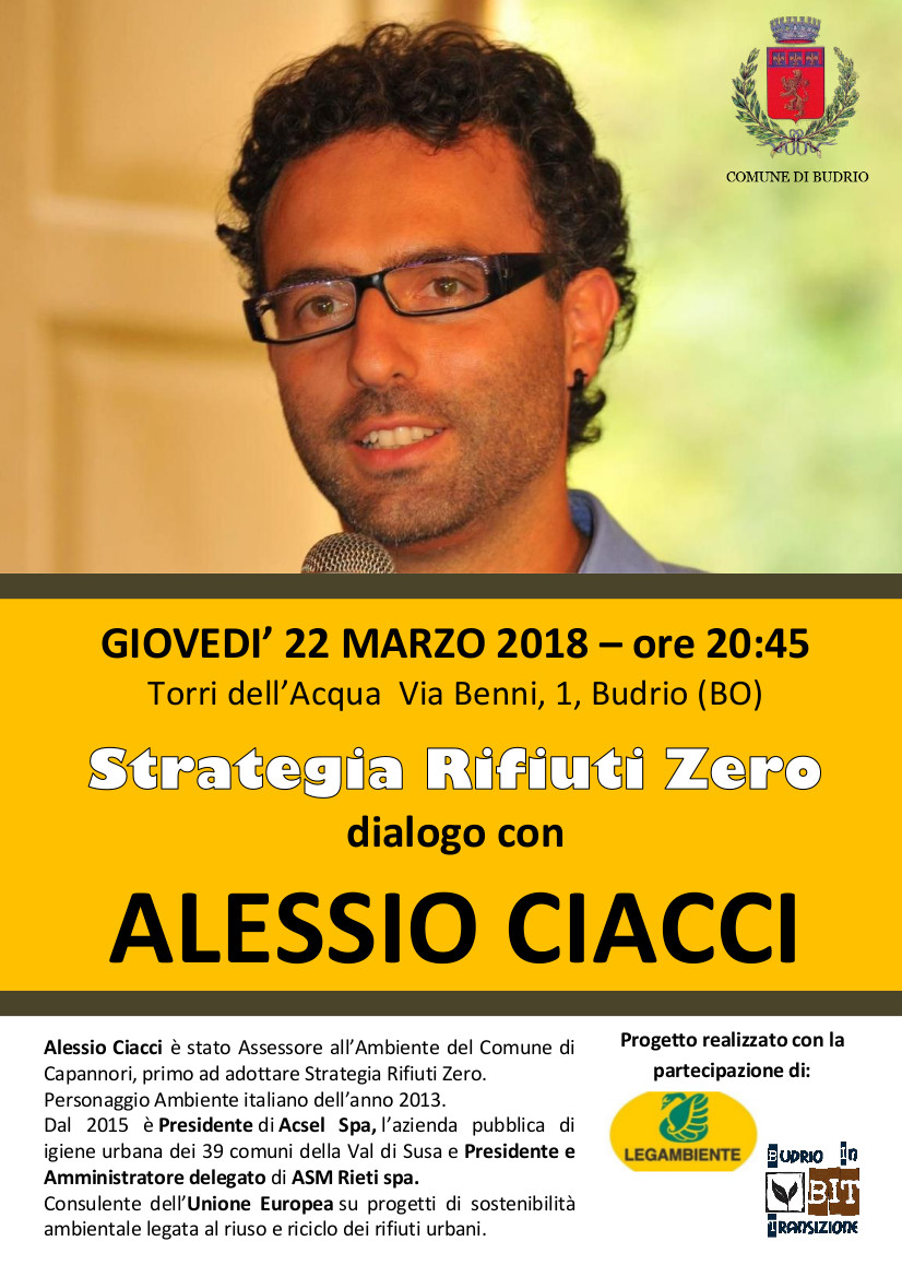 Incontro pubblico con Alessio Ciacci Budrio (BO)