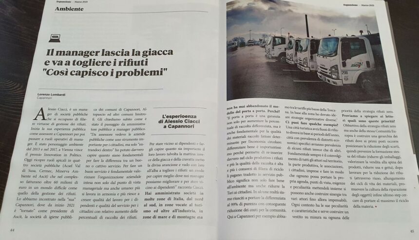 La rivista “Espansione” intervista Alessio Ciacci