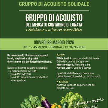 Nasce a Capannori il gruppo di acquisto solidale per il mercato contadino di Lunata