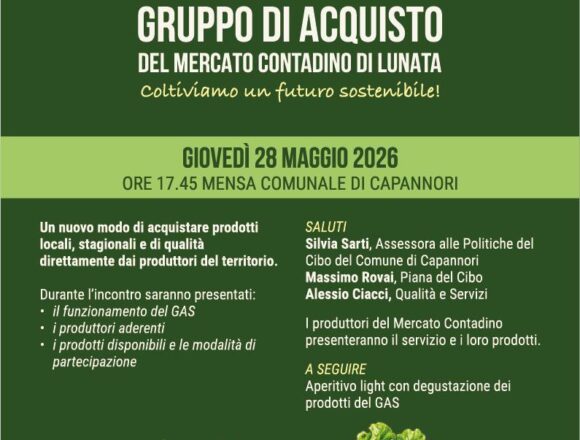 707360286_1587716083358231_6373498251787685729_n Nasce a Capannori il gruppo di acquisto solidale per il mercato contadino di Lunata